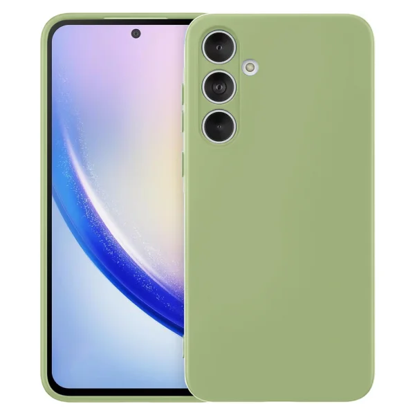 Silicone Case Techsuit SoftFlex for Samsung Galaxy A55 5G, Light Green 1
