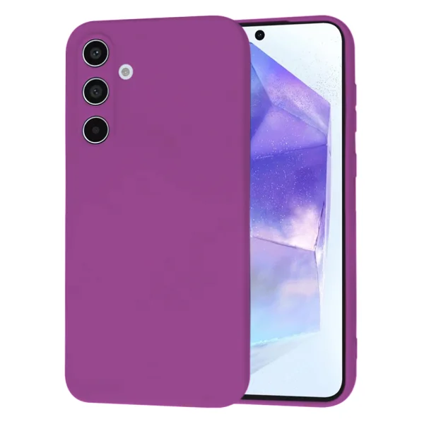 Silicone case Techsuit SoftFlex for Samsung Galaxy A55 5G, Purple 2