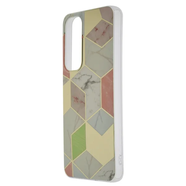 Techsuit Marble plastic case for Samsung Galaxy A55 5G, Colorful figures 1