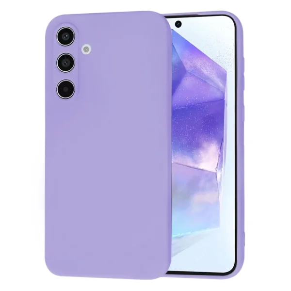 Techsuit SoftFlex MagSafe silicone case for Samsung Galaxy A55 5G, Light Purple 2