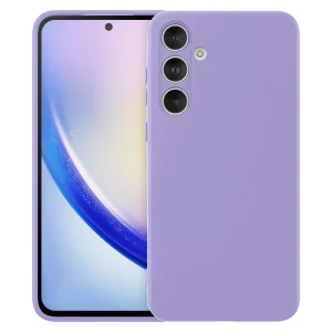 Силиконов калъф Techsuit SoftFlex MagSafe за Samsung Galaxy A55 5G, Светло лилав