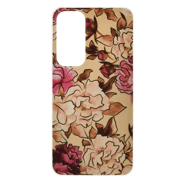 Plastic Case Techsuit Marble for Samsung Galaxy A55 5G, Flowers 3