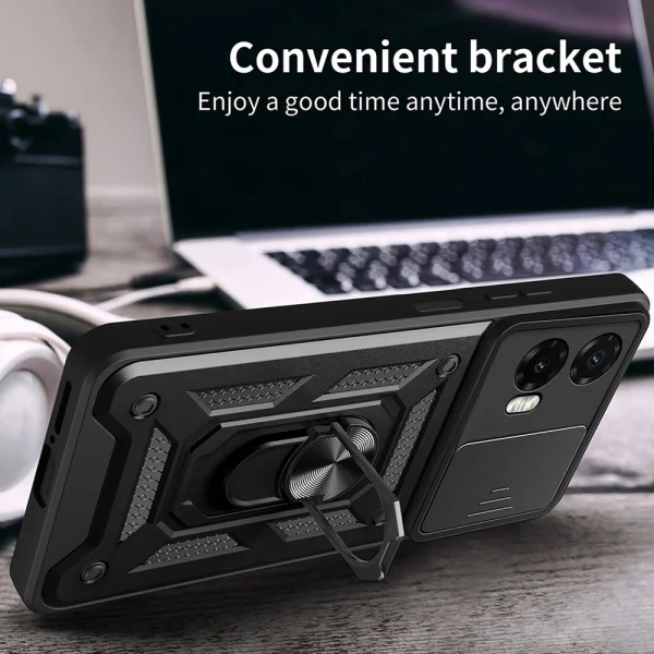 Shockproof case Techsuit CamShield for Motorola Moto G35, Black 4
