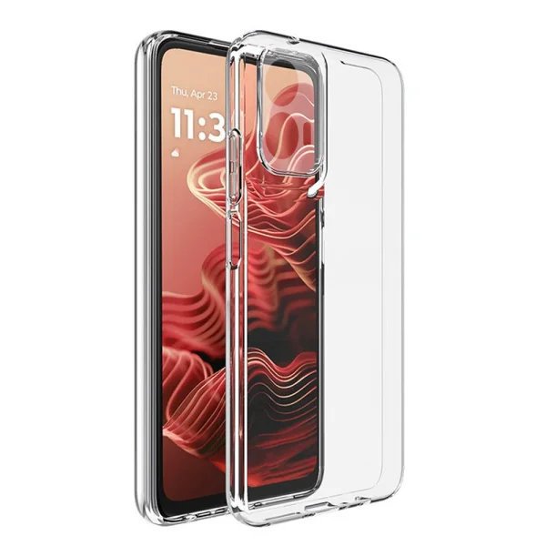 Силиконов калъф Techsuit Silicone за Motorola Moto G35, Прозрачен 2