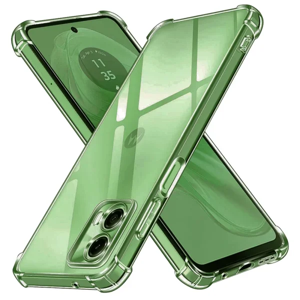 Силиконов калъф Techsuit Shockproof за Motorola Moto G35, Прозрачен 1