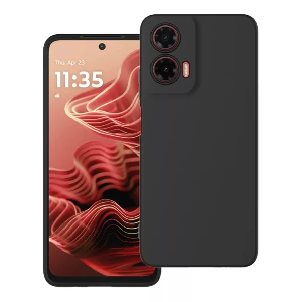 Silicone case Matt for Motorola G35 5G, Black 1