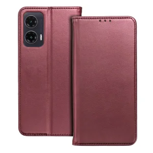 Калъф Тефтер Magnetic за Motorola G35 5G, Бургунди