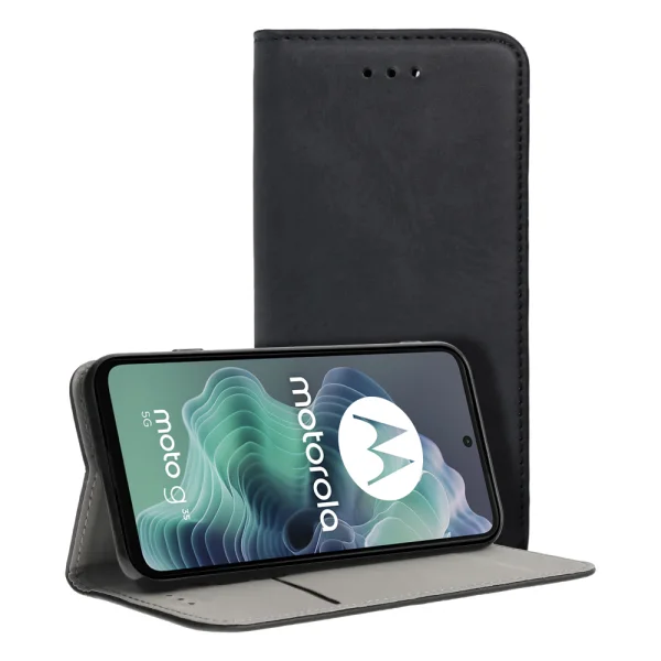 Калъф Тефтер Magnetic за Motorola G35 5G, Черен 2