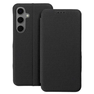 Калъф Тефтер Folio Side Magnet за Samsung Galaxy S24 FE, Черен