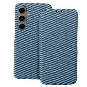 Калъф Тефтер Folio Side Magnet за Samsung Galaxy S24 FE, Син