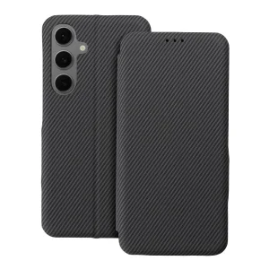 Калъф Тефтер Folio Side Magnet за Samsung Galaxy S25, Черен