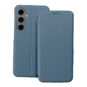 Калъф Тефтер Folio Side Magnet за Samsung Galaxy S25, Син