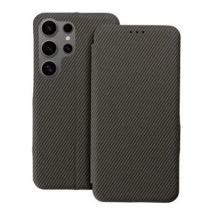 Калъф Тефтер Folio Side Magnet за Samsung Galaxy S25 Ultra, Кафяв