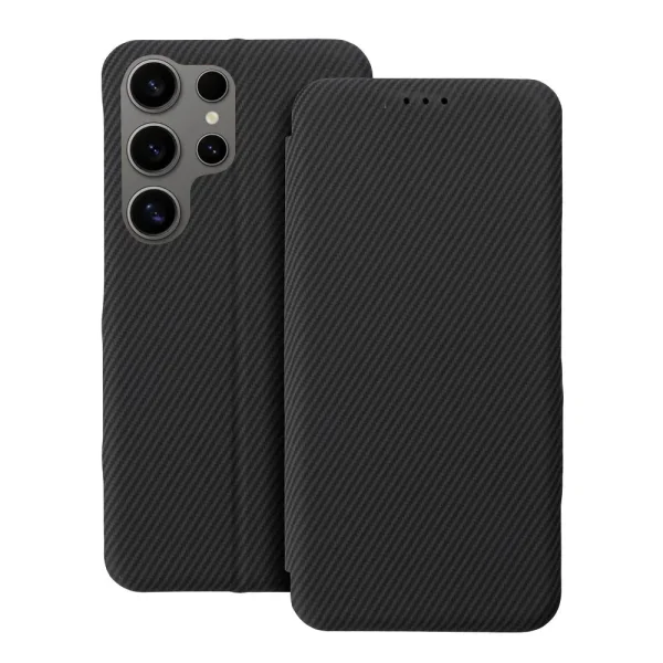 Folio Side Magnet Wallet Case for Samsung Galaxy S25 Ultra, Black 1