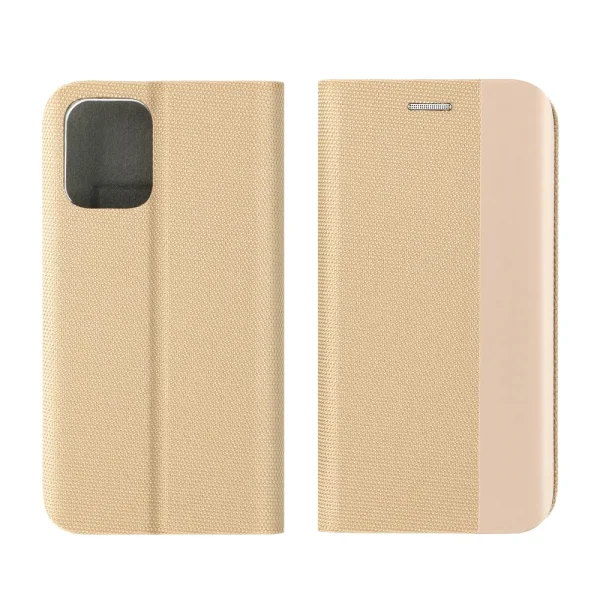 Калъф Тефтер SENSITIVE за Xiaomi Redmi 12 4G / 12 5G, Златист 3