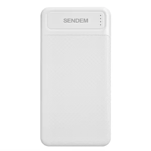 Универсална външна батерия Sendem PK91, 10 000mAh, Бял