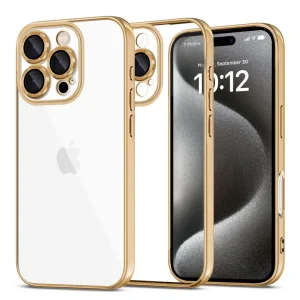 Пластмасов калъф Brabus за iPhone 16 Pro Max, Златист