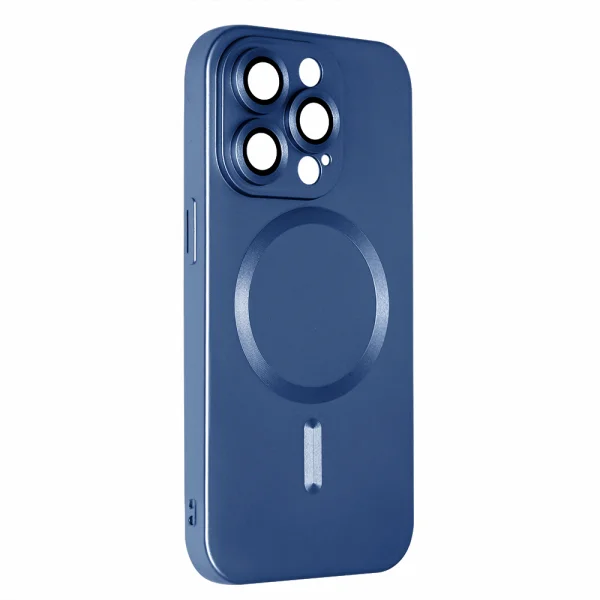 Silicone case MagSF Full Color for iPhone 15 Pro, Dark blue 1