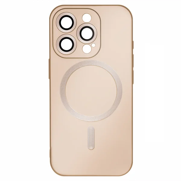 Silicone Case MagSF Full Color for iPhone 15 Pro, Gold 4