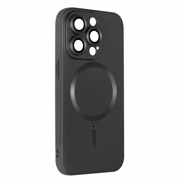 MagSF Full Color Silicone Case for iPhone 15 Pro Max, Black 1