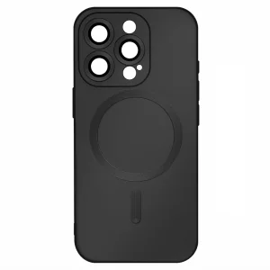 MagSF Full Color Silicone Case for iPhone 15 Pro Max, Black 4