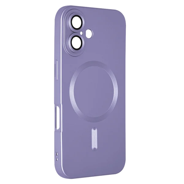 Silicone case MagSF Full Color for iPhone 16, Purple 1