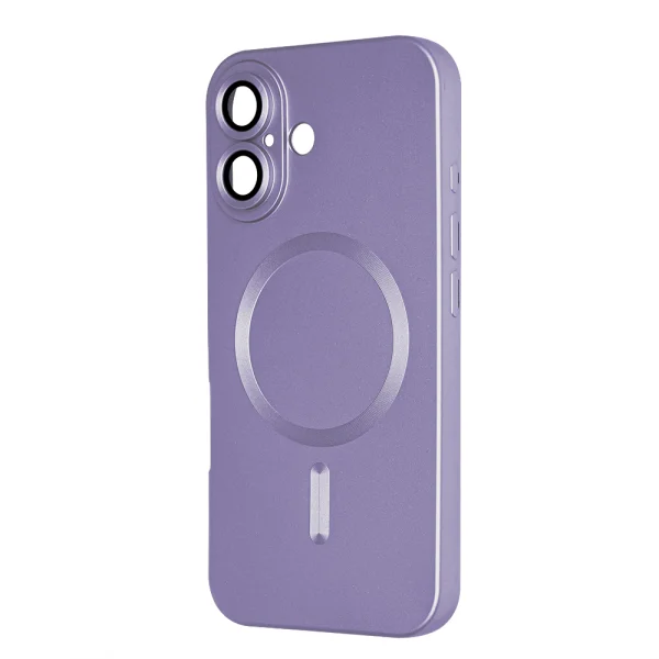 Silicone case MagSF Full Color for iPhone 16, Purple 2