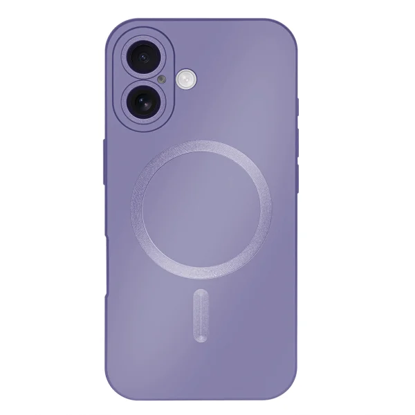 Silicone case MagSF Full Color for iPhone 16, Purple 3