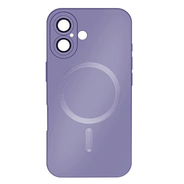 Silicone case MagSF Full Color for iPhone 16, Purple 4