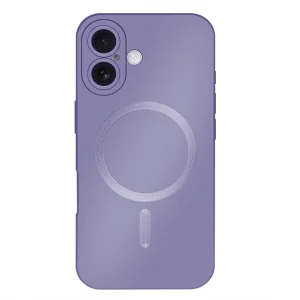 Silicone case MagSF Full Color for iPhone 16, Purple 3