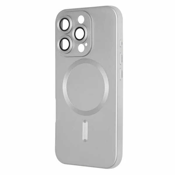 MagSF Full Color Silicone Case for iPhone 16 Pro, Silver 2