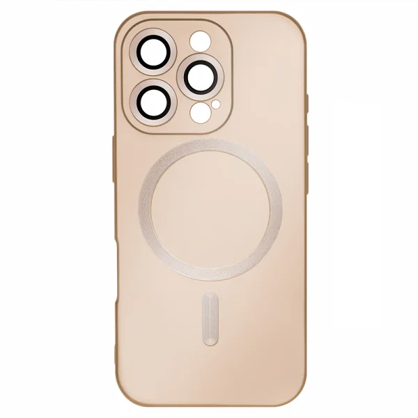 MagSF Full Color Silicone Case for iPhone 16 Pro, Gold 4