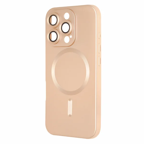 MagSF Full Color Silicone Case for iPhone 16 Pro, Gold 2