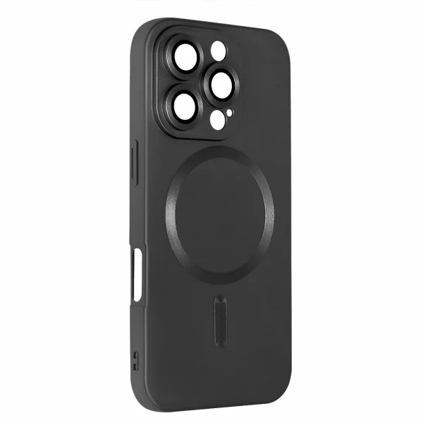 MagSF Full Color Silicone Case for iPhone 16 Pro Max, Black 1
