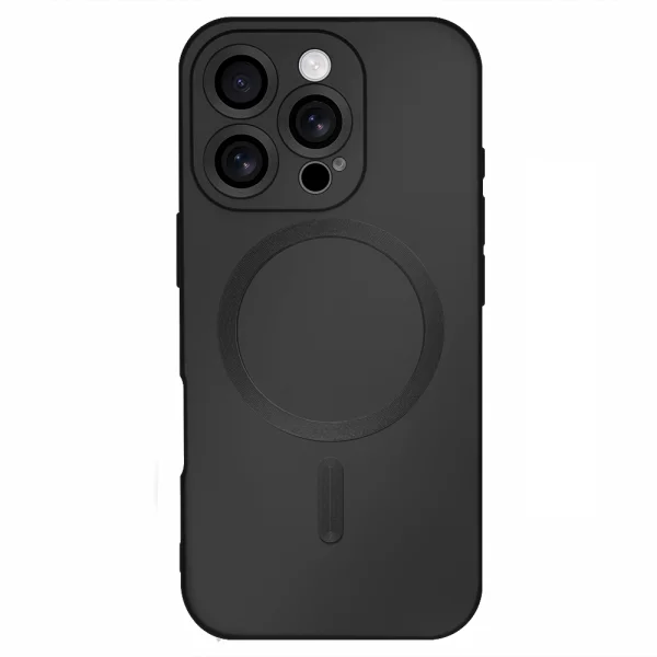 MagSF Full Color Silicone Case for iPhone 16 Pro Max, Black 3