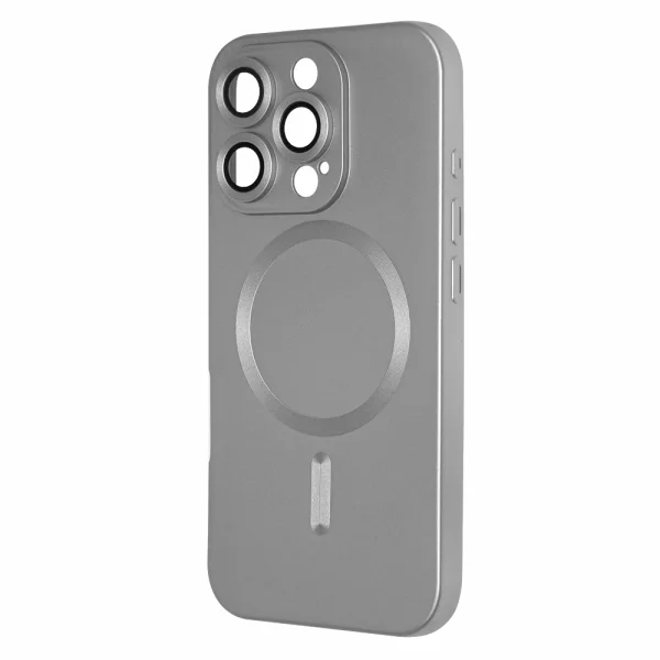 MagSF Full Color Silicone Case for iPhone 16 Pro Max, Gray 2
