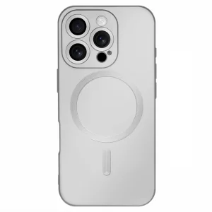 MagSF Full Color Silicone Case for iPhone 16 Pro Max, Silver 4