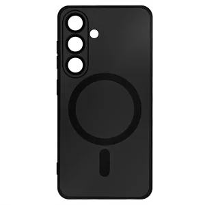 Силиконов калъф MagSF Full Color за Samsung Galaxy S24 FE, Черен 3