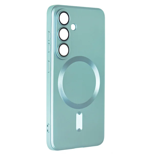 MagSF Full Color Silicone Case for Samsung Galaxy S24 FE, Light Blue 1