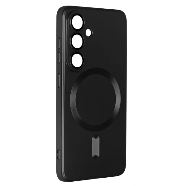 Силиконов калъф MagSF Full Color за Samsung Galaxy S25 Plus, Черен 2