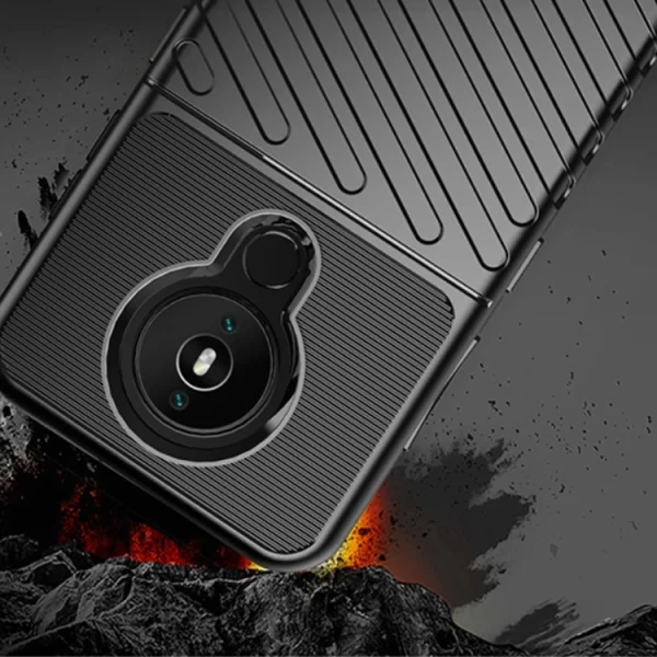 Twill Silicone Case for Nokia 1.4, Black 3