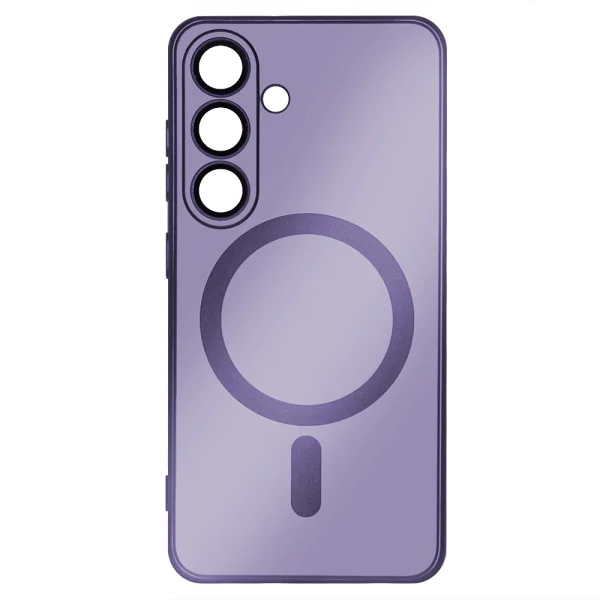 Силиконов калъф MagSF Full Color за Samsung Galaxy S25 Plus, Лилав 3