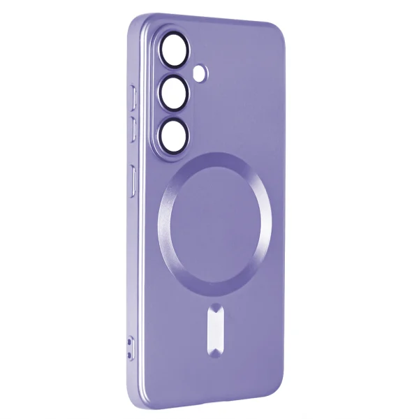 Силиконов калъф MagSF Full Color за Samsung Galaxy S25 Plus, Лилав 1