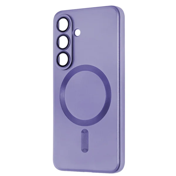 Силиконов калъф MagSF Full Color за Samsung Galaxy S25 Plus, Лилав 2