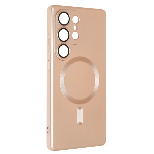MagSF Full Color Silicone Case for Samsung Galaxy S25 Ultra, Gold 2
