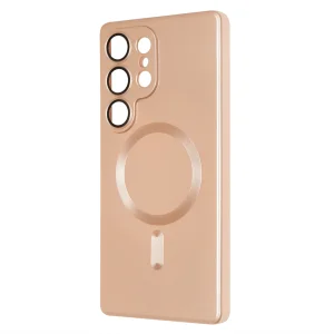 Силиконов калъф MagSF Full Color за Samsung Galaxy S25 Ultra, Златист