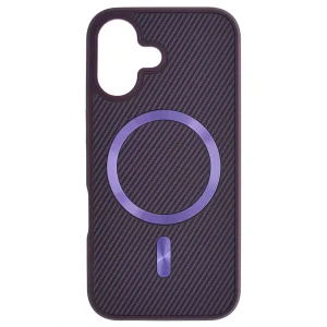 Shockproof case MagSF Carbon for iPhone 16, Purple 4