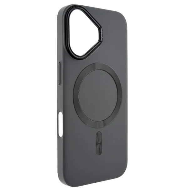 Plastic Case MagSF Hard Luxury for iPhone 16, Dark Gray 2
