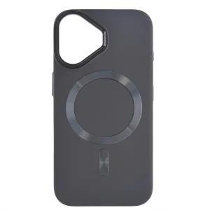 Plastic Case MagSF Hard Luxury for iPhone 16, Dark Gray 3