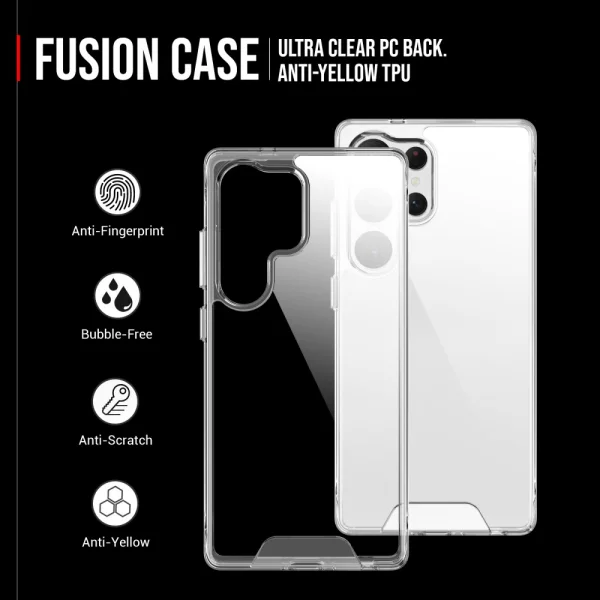 Shockproof Case Space Acrylic for Samsung Galaxy S25 Ultra, Transparent 2